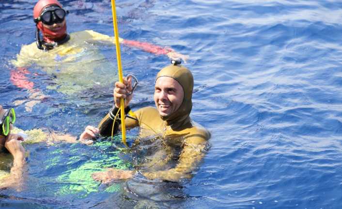 Antalya’nın Kaş ilçesinde devam eden Dünya Sualtı Aktiviteleri Konfederasyonu (CMAS)