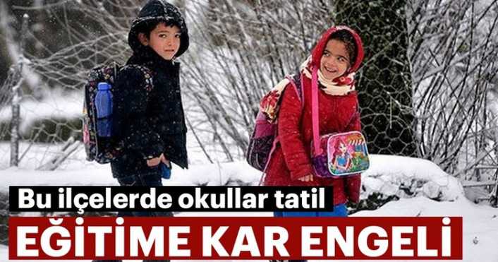 3 İlçede Eğitime 1 Gün Ara Erzincan'ın 3 ilçesinde olumsuz hava koşulları nedeniyle eğitime bir İliç,