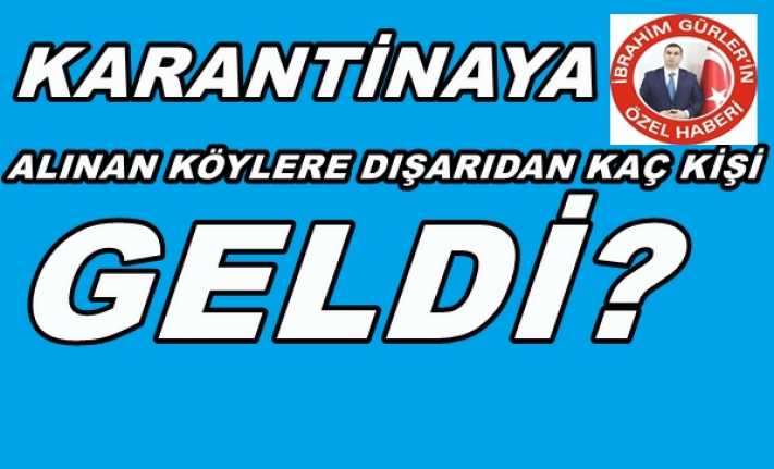Erzincan’ın Kemah ilçesinde 3 köy Erzincan İl Umumi Hıfzıssıhha Meclisi