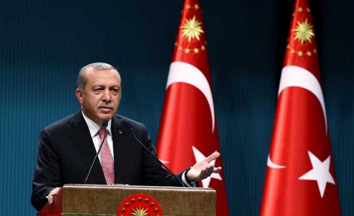 Cumhurbaşkanı Recep Tayyip Erdoğan, “Rusya Federasyonu-İran-Türkiye olarak Rusya’da başladık Ankara’da