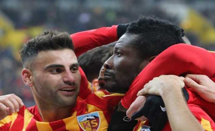 Kayserispor’un Ganalı yıldızı Asamoah Gyan, ligde tam 412 gün sonra