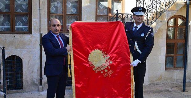 Balıkesir'de işlenen 57. Piyade Alayı Sancağı, Zeytin Dalı Harekatı'na katılan