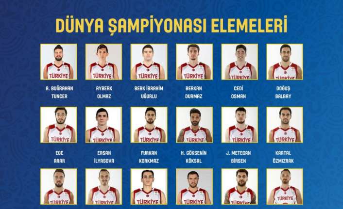 Dünya Şampiyonası Elemeleri kapsamında 14 Eylül’de Ankara’da Karadağ, 17 Eylül’de