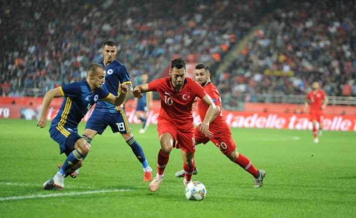 A Milli Takım’ın Rize’de Bosna Hersek ile oynadığı hazırlık maçı