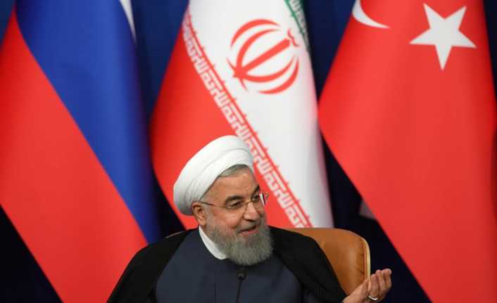 İran’ın başkenti Tahran’da düzenlenen Türkiye-Rusya-İran Üçlü Zirvesi’nde konuşan İran Cumhurbaşkanı