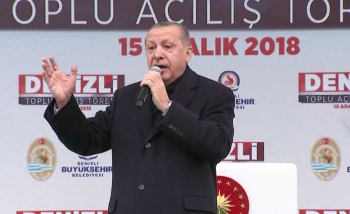 Cumhurbaşkanı Recep Tayyip Erdoğan, "Terör örgütlerinin açtıkları çukurları kendilerine mezar