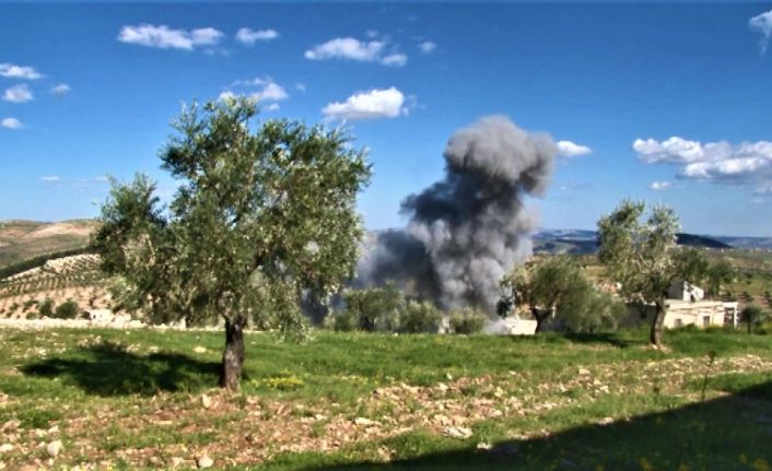 Afrin kırsalında bulunan Qota köyünde, teröristler tarafından bırakılan patlayıcı, bomba