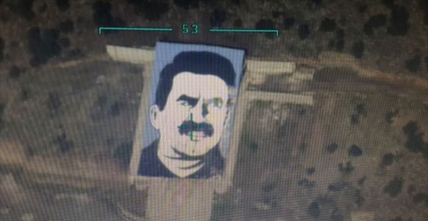 Terör örgütü PYD/PKK mensuplarınca, Afrin'de provokasyon amacıyla inşa edilen terör