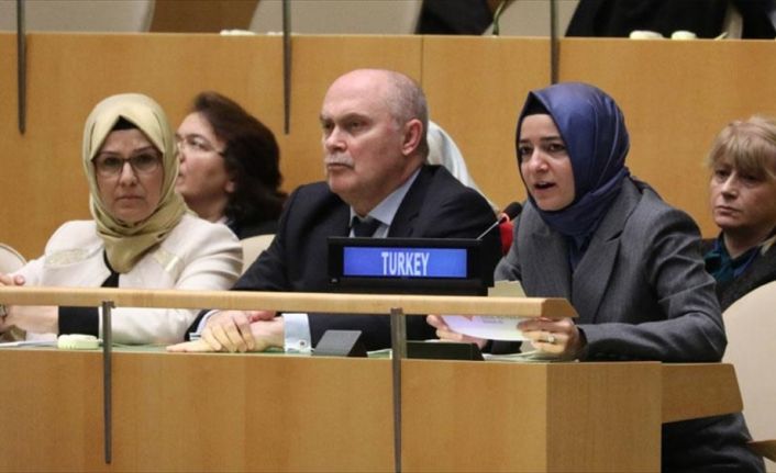 Aile ve Sosyal Politikalar Bakanı Kaya, BM Genel Kurulunda Kadının