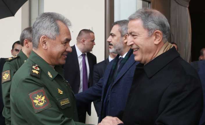 Milli Savunma Bakanı Hulusi Akar, Rusya Federasyonu Savunma Bakanı Sergey