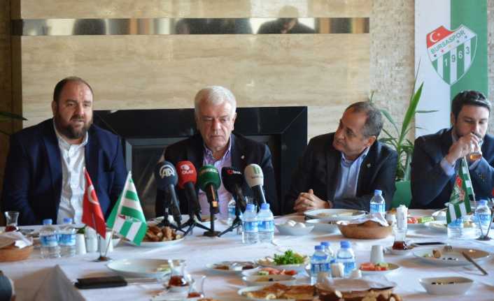 Mali anlamda sıkıntıda olduklarını dile getiren Bursaspor Kulübü Başkanı Ali
