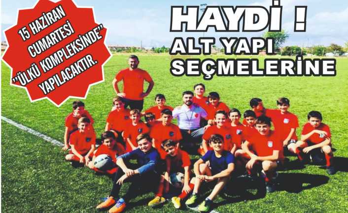 Futbolda Alt Yapı Seçmeleri Yapılacak Erzincan ve Türk futboluna yeni