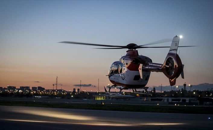 Sağlık Bakanlığına ait 16 ildeki 17 ambulans helikopterle on yılda
