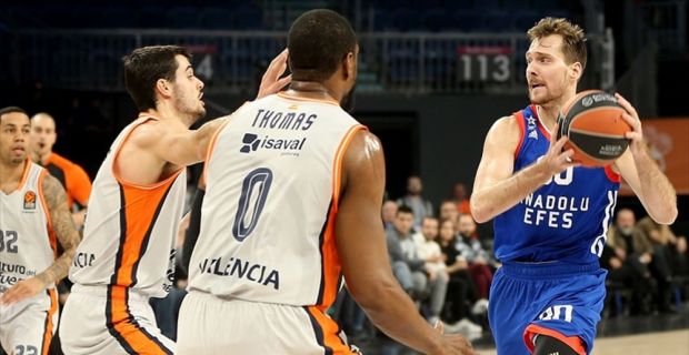 THY Avrupa Ligi'nin 21. haftasında Anadolu Efes, evinde konuk ettiği
