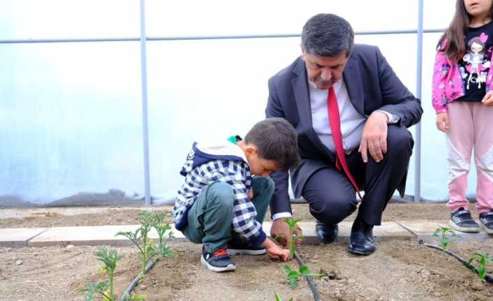 Erzincan Belediyesi tarafından Mimar Sinan Anaokulu’na Uygulama Serası yapıldı
