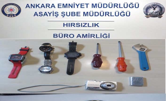 Ankara’da üç ayrı evden çelik kasa, para ve altın çalan