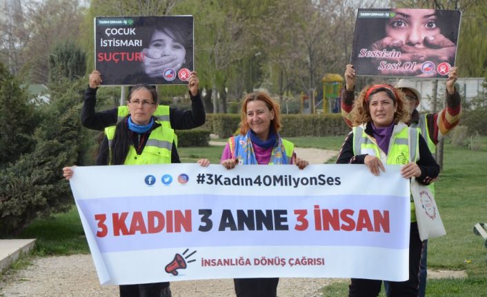 ’Cinsel istismar ve tecavüz’ olaylarına dikkat çekmek isteyen ve Çanakkale’den