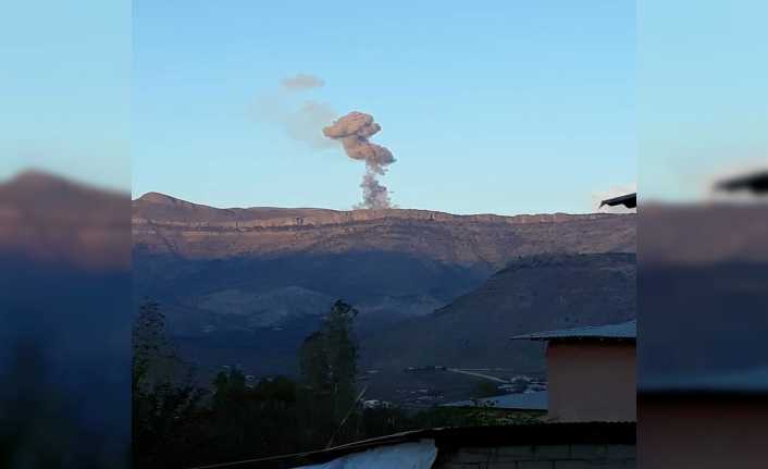 Hakkari’nin Şemdinli ilçesindeki bir askeri üs bölgesinde arızalı mühimmatın infilak