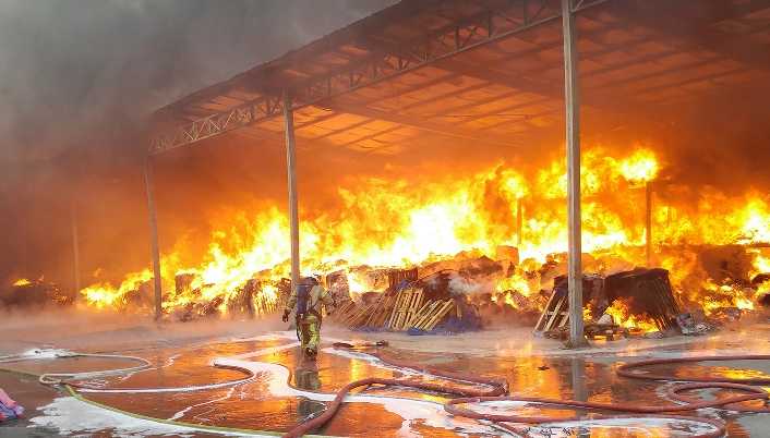 İstanbul Arnavutköy’de bir sünger fabrikasında yangın çıktı. Çok sayıda itfaiye