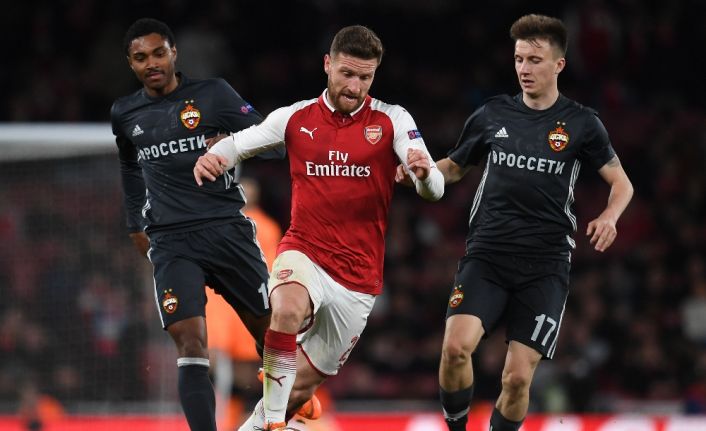 UEFA Avrupa Ligi çeyrek final ilk maçında Arsenal, CSKA Moskova’yı