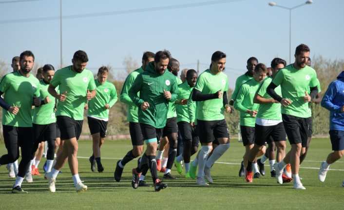 Atiker Konyaspor, Kayacık Tesisleri’nde yaptığı antrenmanla DG Sivasspor ile deplasmanda
