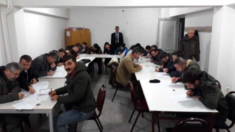 Avcı eğitim kursu tamamlandı Erzincan Doğa Koruma ve Milli Parklar Şube Müdürlüğü ve Halk