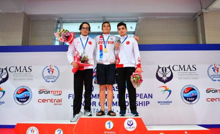 CMAS 20. Paletli Yüzme Avrupa Gençler Şampiyonası’nda milliler 1 altın,