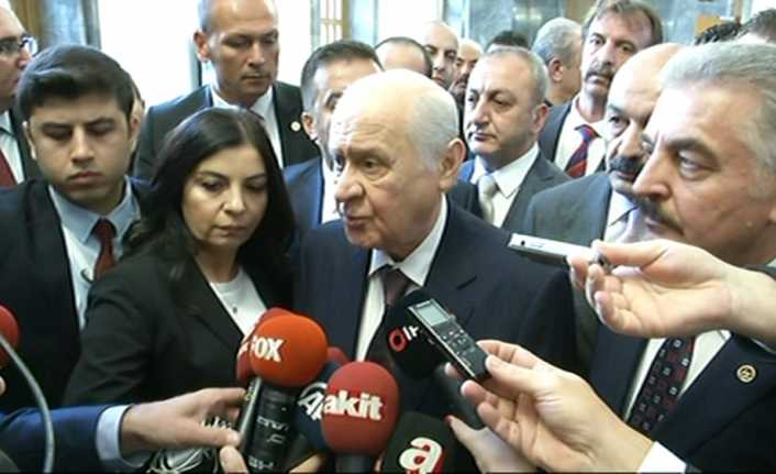 MHP Genel Başkanı Devlet Bahçeli, Cumhurbaşkanı Erdoğan ile yapacağı görüşmeye