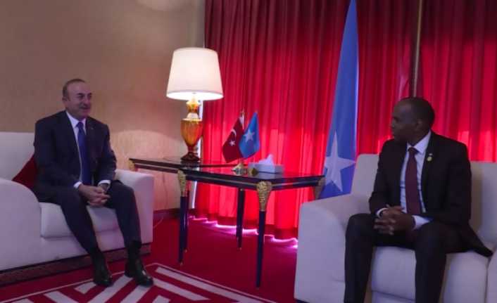Dışişleri Bakanı Mevlüt Çavuşoğlu Katar’ın başkenti Doha’da Somali Başbakanı Hassan