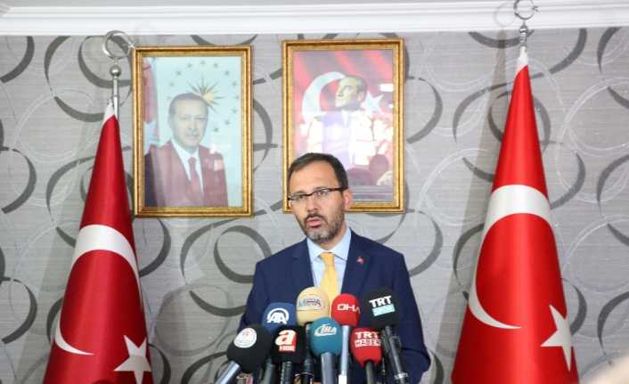 Gençlik ve Spor Bakanı Mehmet Muharrem Kasapoğlu, Türkiye’nin cömert bir