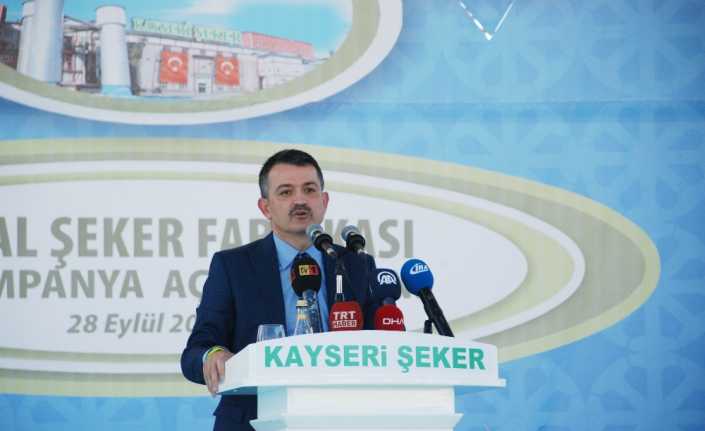 Tarım ve Orman Bakanı Bekir Pakdemirli, şeker kotasının 2 milyon