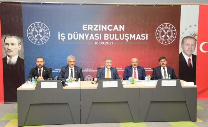 Hazine ve Maliye Bakan Yardımcısı Dr.Nureddin Nebati, Erzincan'da bulunan iş