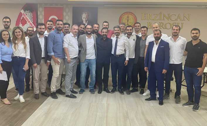 Erzincan Baro Başkanı Adem Aktürk, üst üste dördüncü kez baro