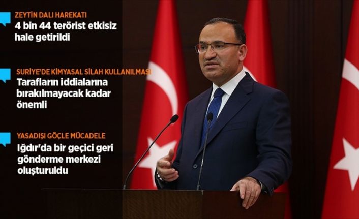 Başbakan Yardımcısı ve Hükümet Sözcüsü Bozdağ, "Suriye, artık hesap yapılacak
