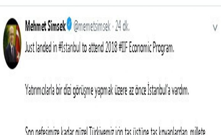 Başbakan Yardımcısı Mehmet Şimşek hakkındaki istifa iddialarının ardından resmi twitter