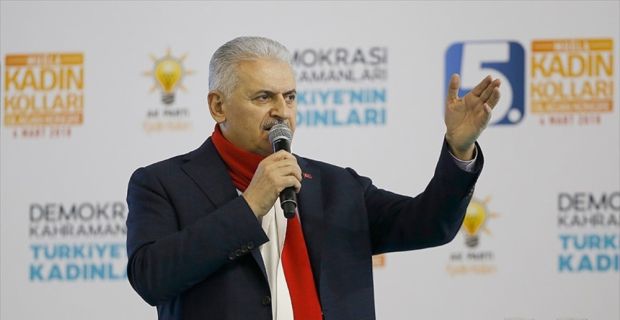 Başbakan Yıldırım, "Afrin'de de teröristleri temizleyip Afrin'i asıl sahiplerine, Araplara,