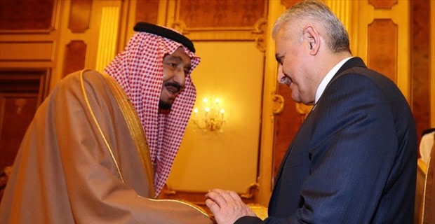 Başbakan Binali Yıldırım, Suudi Arabistan Kralı Selman bin Abdülaziz ile
