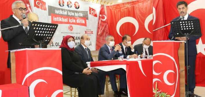 MHP Erzincan İl Başkanı Salih Aksu, yapılan 13. Olağan Kongre
