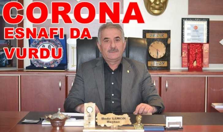 Esnaf sanatkarların Corona tedbirlerinden olumsuz etkilendiğine söyleyen Erzincan Esnaf ve