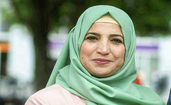 Belçika’nın Aalst kentinde belediye meclis üyesi adayı Fatma Yıldız’ın Türkçe