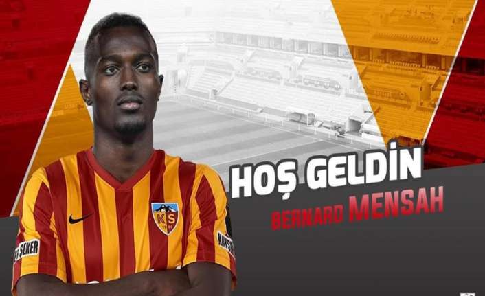 Süper Lig ekiplerinden Kayserispor, Atletico Madrid’de forma giyen Bernard Mensah’ı