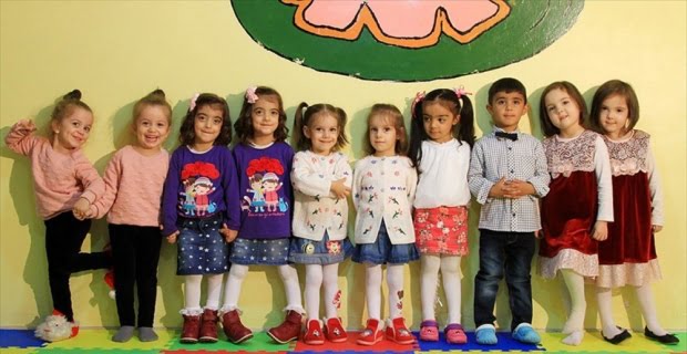 Malatya'nın Darende ilçesindeki bir anaokulunda, 5 tek yumurta ikizi aynı