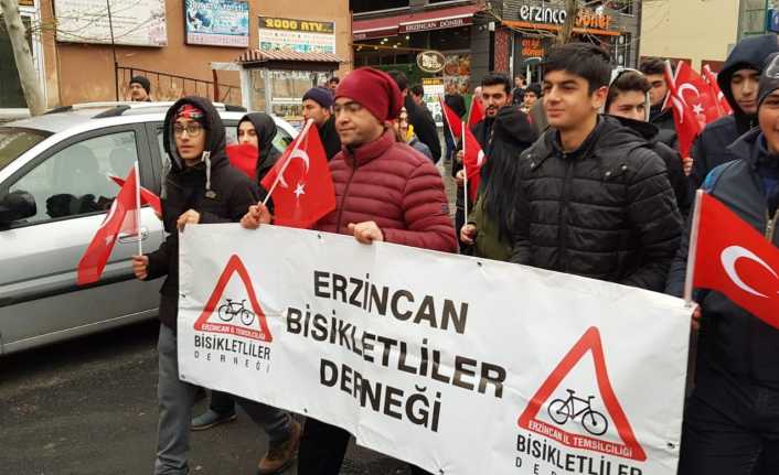 Erzincan’da Sarıkamış Harekatı’nın 104. yılı dolayısıyla "Gençlik Şuhedanın sloganıyla Sarıkamış