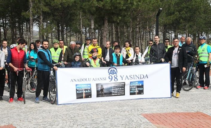 Türkiye Bisikletliler Derneği Kırklareli Temsilciliği, Anadolu Ajansının 98. kuruluş yıl
