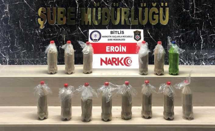 Bitlis Emniyet Müdürlüğü ekiplerince yapılan çalışmalar sonucunda 11 kilo 200