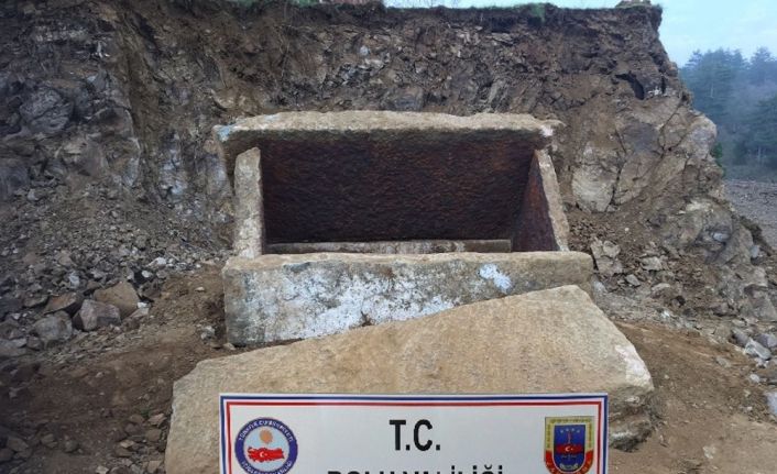 Bolu’da, bir inşaat firmasının temel kazma işlemi sırasında bulduğu ve