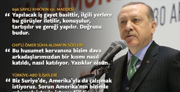 Cumhurbaşkanı Erdoğan, "Bizi şaşırtan hiç beklemediğimiz bazı gelişmeler. Husumet kervanına