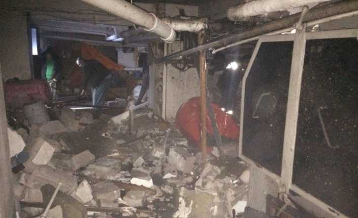 Eskişehir’de bir apartmanın bodrum katındaki kazan dairesinde bulunan buhar tankı