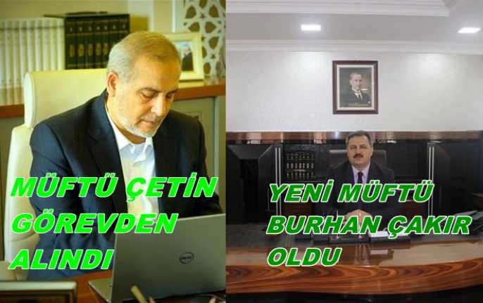 Erzincan İl Müftüsü Mehmet Emin Çetin, Diyanet İşleri Başkanlığı emrine