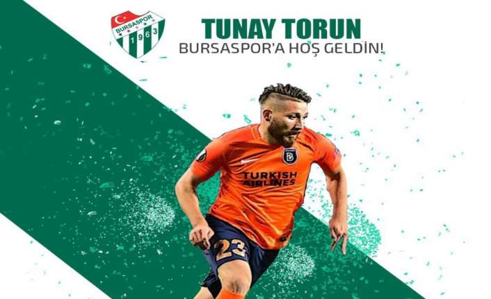 Bursaspor, Başakşehir’in kanat oyuncusu Tunay Torun’un transferini sosyal medyadan duyurdu.